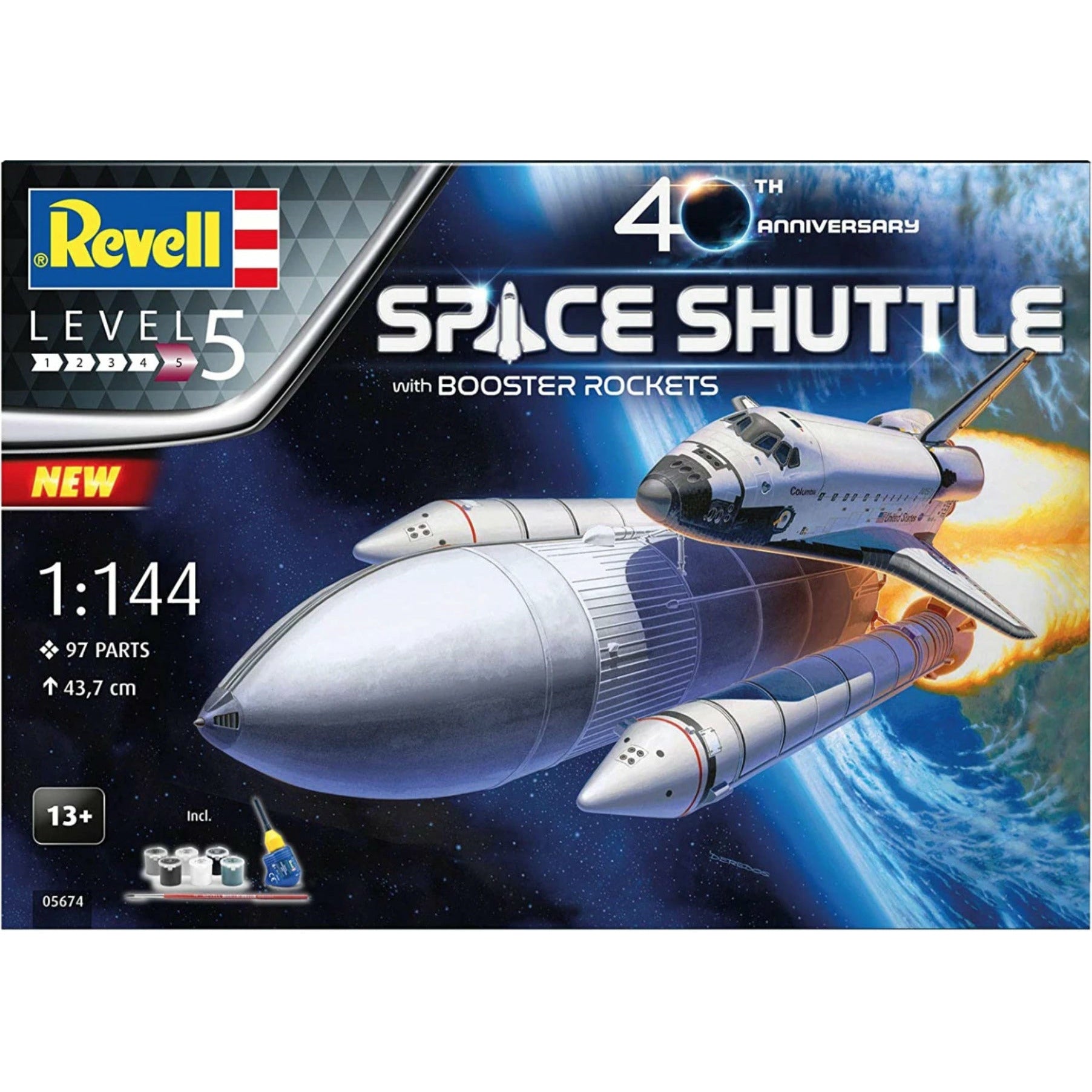 Space Shuttle with Booster Rockets - 40th Anniversary 1/144 #05674 by Revell