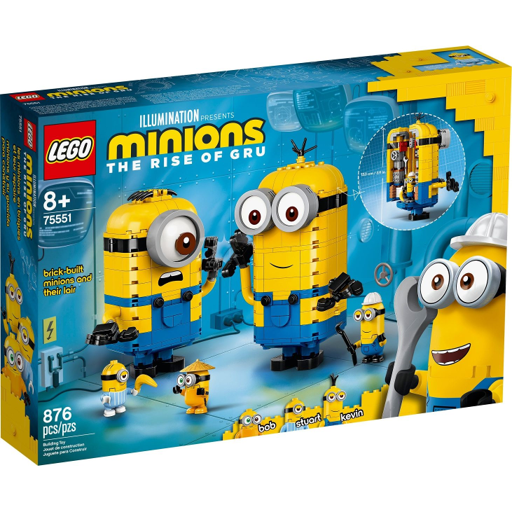 Lego Minions: Brick-built Minions and their Lair 75551