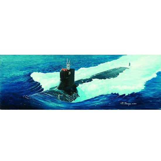 USS SSN-21 Sea Wolf 1/144 Model Submarine Kit #5904 by Trumpeter