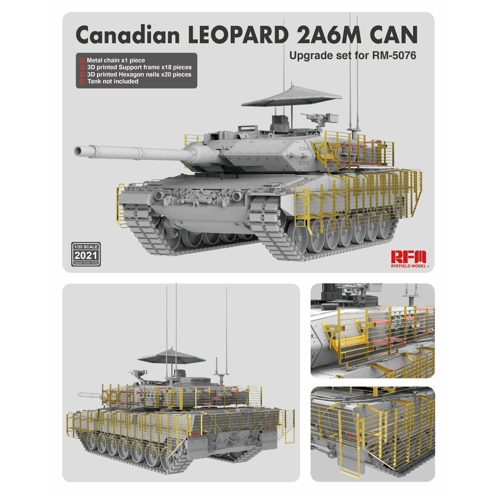 Upgrade Set: 5076 Canadian Leopard 2A6M by Ryfield Model