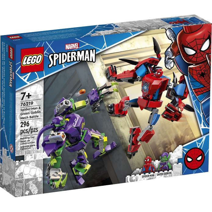 Lego Marvel Super Heroes: Spider-Man & Green Goblin Mech Battle 76219