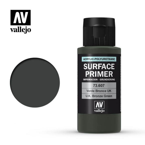 VAL73607 Acrylic Polyurethane Primer - UK Bronze Green (60ml)
