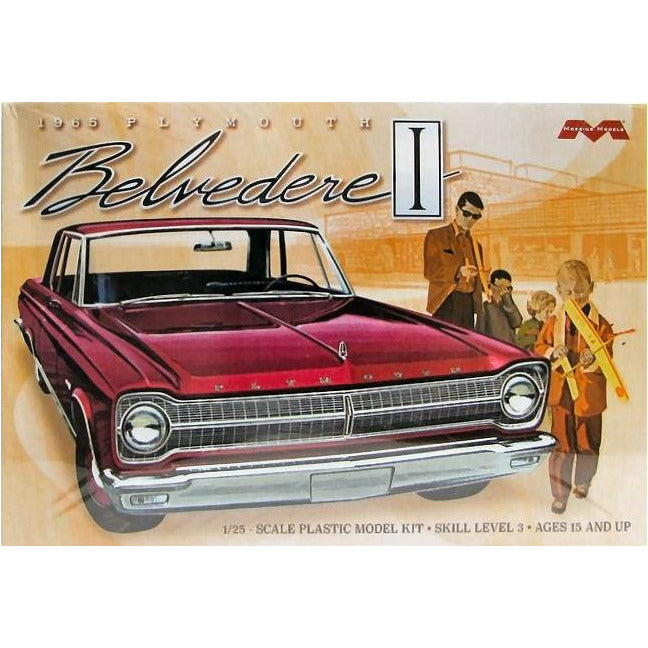 1965 Plymouth Belvedere 1/25 Model Car Kit #1218 by Moebius