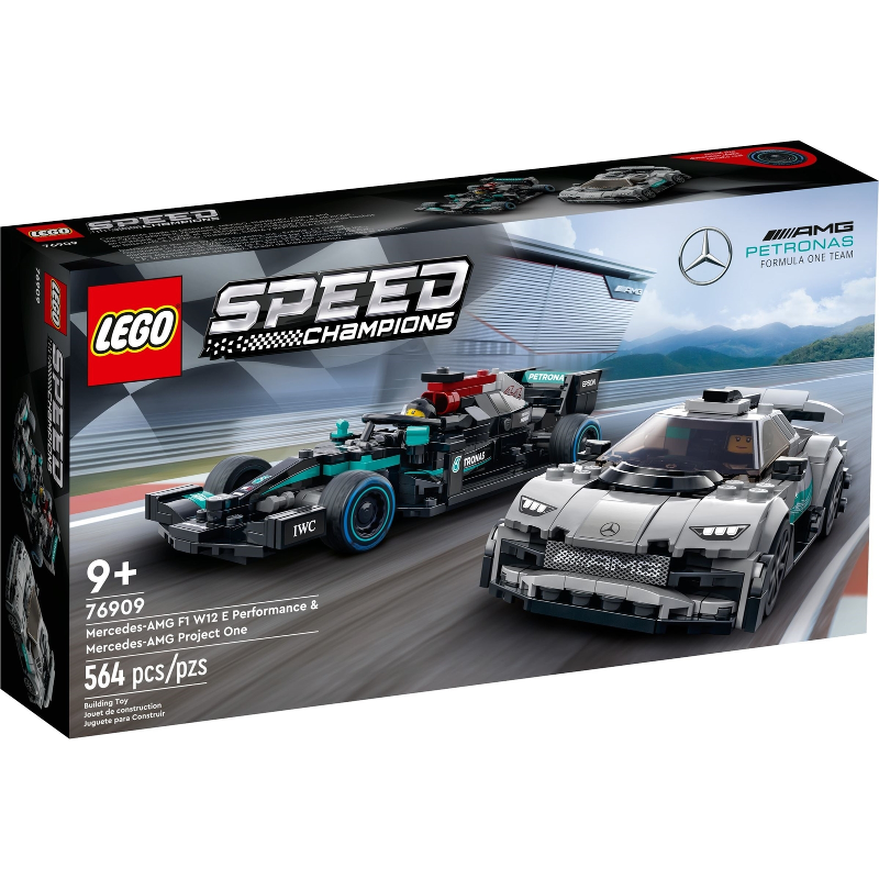 Lego Speed Champions: Mercedes-AMG F1 W12 E Performance & Mercedes-AMG Project One 76909
