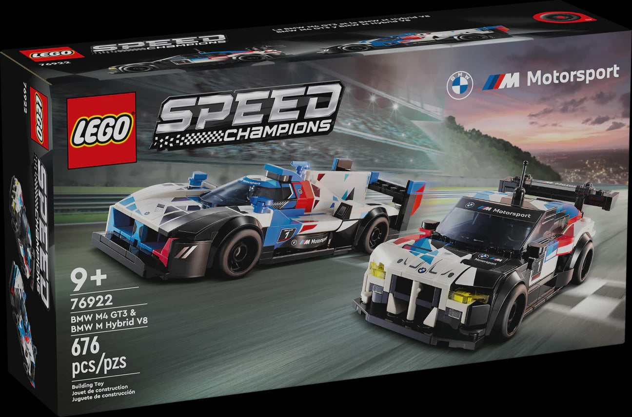 Lego Speed Champions: BMW M4 GT3 & BMW M Hybrid V8 Race Cars 76922