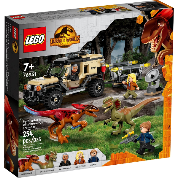 Lego Jurassic World: Pyroraptor & Dilophosaurus Transport 76951