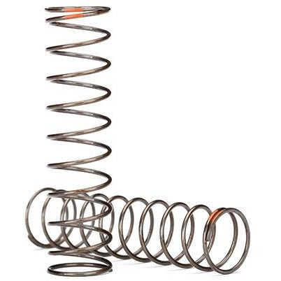 TRA8044 Traxxas Springs, shock (natural finish) (GTS) (0.39 rate, orange stripe) (2)