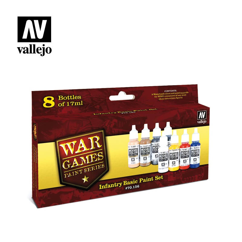 VAL70156 Infantry Basic Paint Set