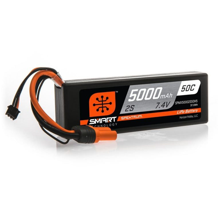5000mAh 2S 7.4V Smart 50C Battery w/IC5