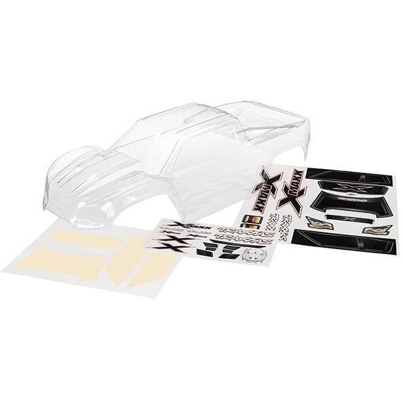 Traxxas Body, X-Maxx (clear, trimmed, requires painting)/ window masks/ decal sheet TRA7711