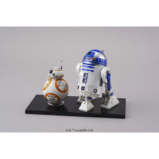 Star Wars BB-8 & R2D2 Droid Set 1/12 Action Figure Model Kit #203220 by Bandai