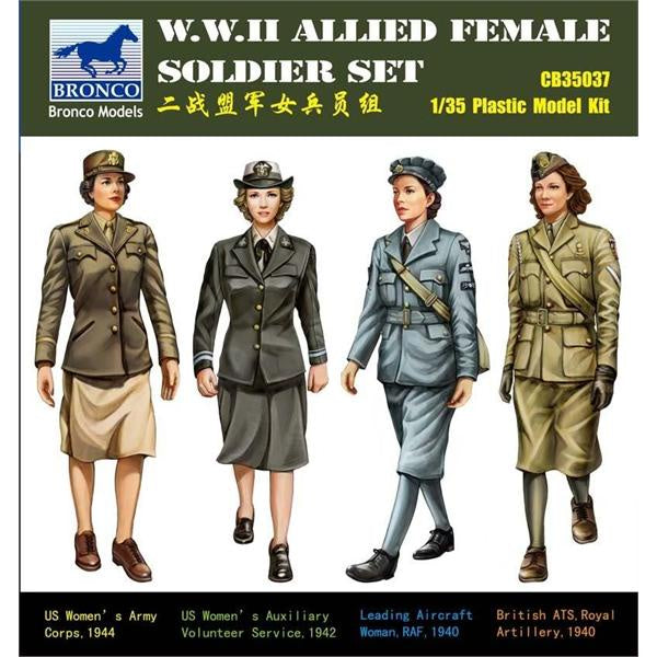 WWII Allied Female Soldier Set 1/35 by Bronco Models