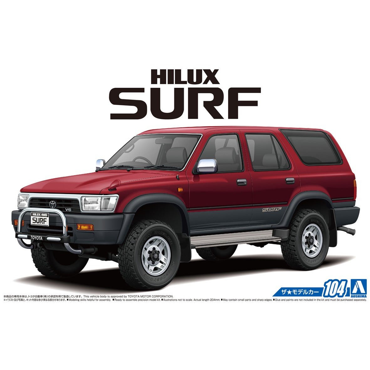 1991 Toyota VZN130G Hilux Surf SSR-X Wide Body 1/24 #5698 by Aoshima