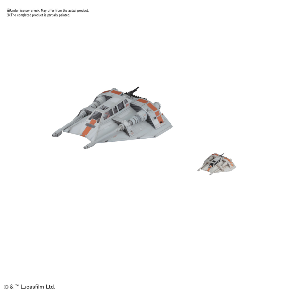 Snow Speeder (Set of 2 Models) 1/48 & 1/144 Star Wars Model Kit #0217734 by Bandai