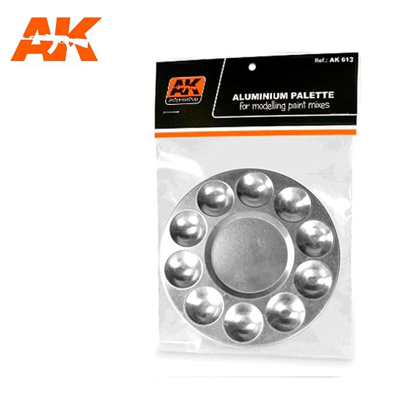 AK Interactive Aluminum Palette 10 Wells
