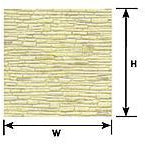 Plastruct 1/100 HO Scale Coursed Stone Sheet (2pcs) PLA91561