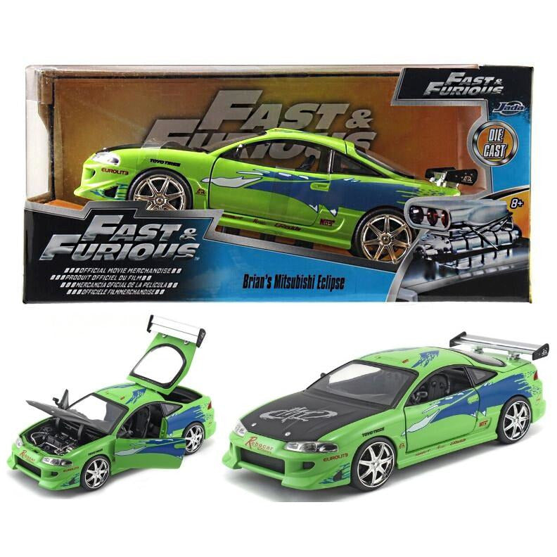 Jada Fast and Furious Brian's Mitsubishi Eclipse Green 1/24 #97603