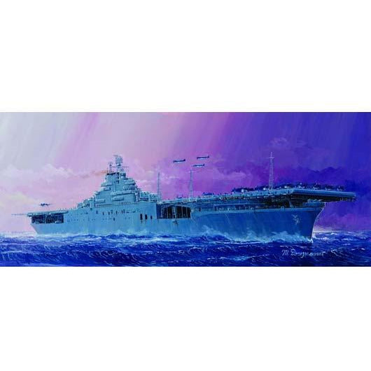 USS Essex CV-9 Aircraft Carrier 1/700 Model Ship Kit #05728 by Trumpeter