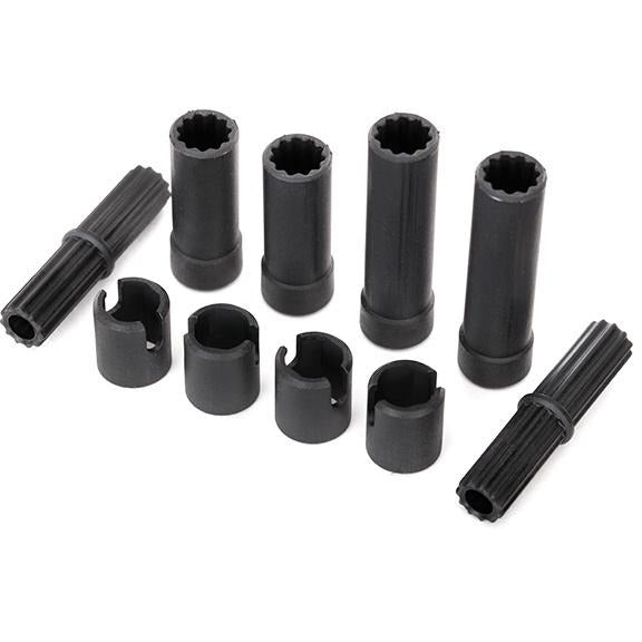 TRA8250 Traxxas Half shafts, center (internal splined, front (2) & internal splined, rear (2), external splined (2) pin retainer (4)