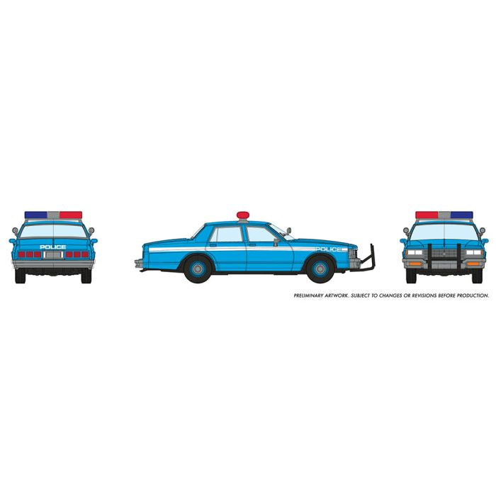 HO Chevrolet Impala Sedan: Police (Blue)