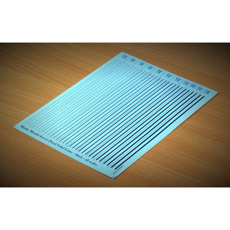 Decal Solid Lines - Black #80005 by Matho