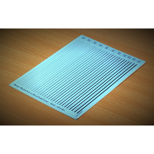 Decal Solid Lines - Black #80005 by Matho
