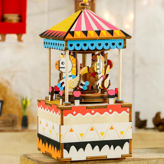 Merry-Go-Round Music Box by Robotime