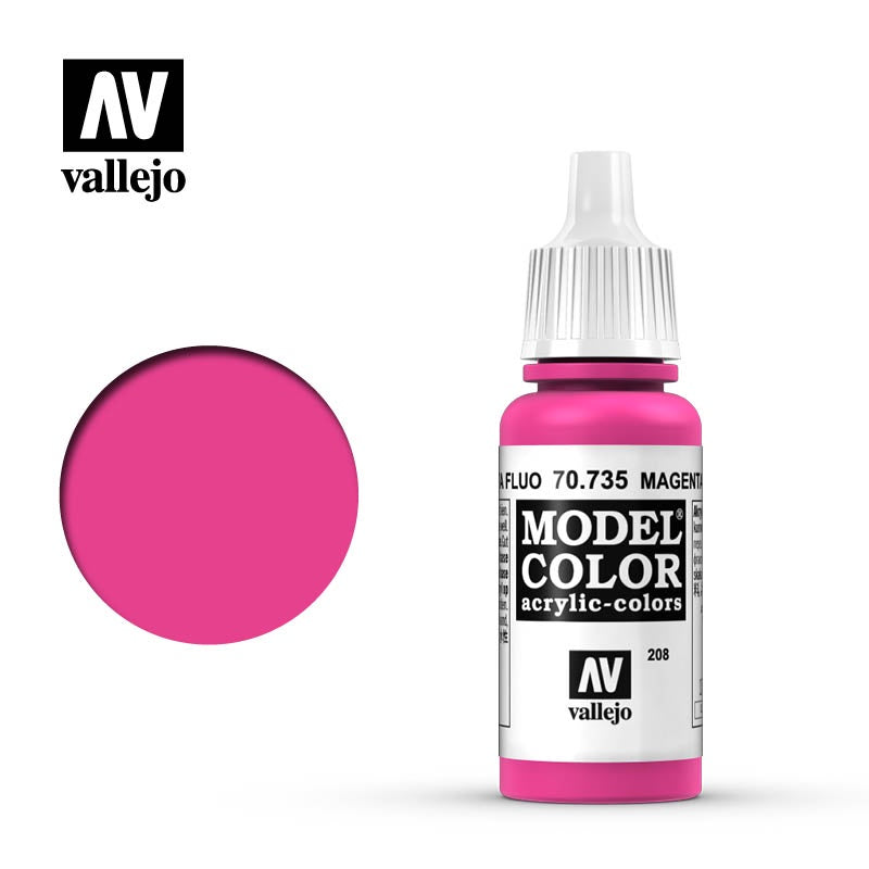 VAL70735 Model Color Magenta Flourescent (17ml) (208)