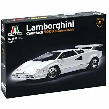 Lamborghini Countach 1/24 Model Car Kit #3683 by Italeri