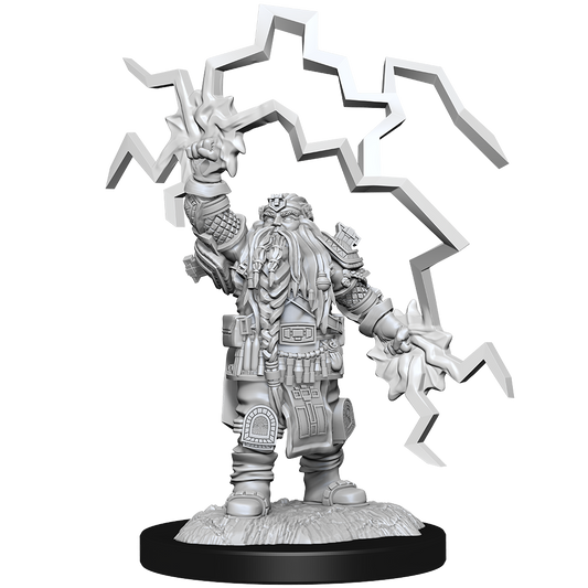 D&D Unpainted Mini - Dwarf Cleric Male 90222