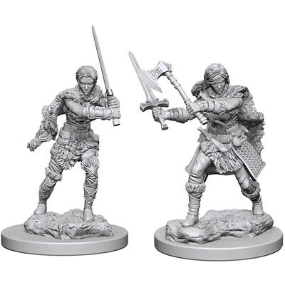 D&D Unpainted Mini - Human Female Barbarian 72644