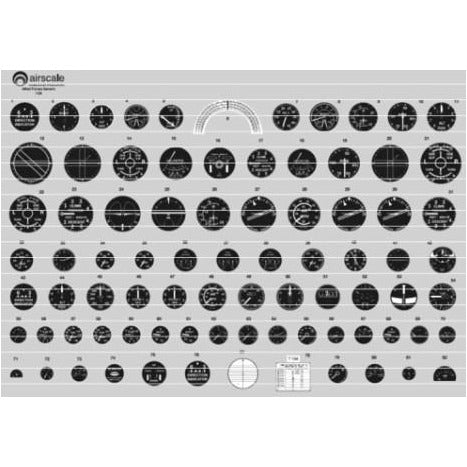 1/48 WWII RAF Instrument Dials (Decal)