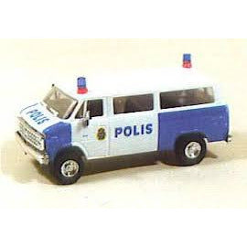 Trident Miniatures HO 1:87 Scale Vehicle 90120 Chevrolet Passenger Van Polis