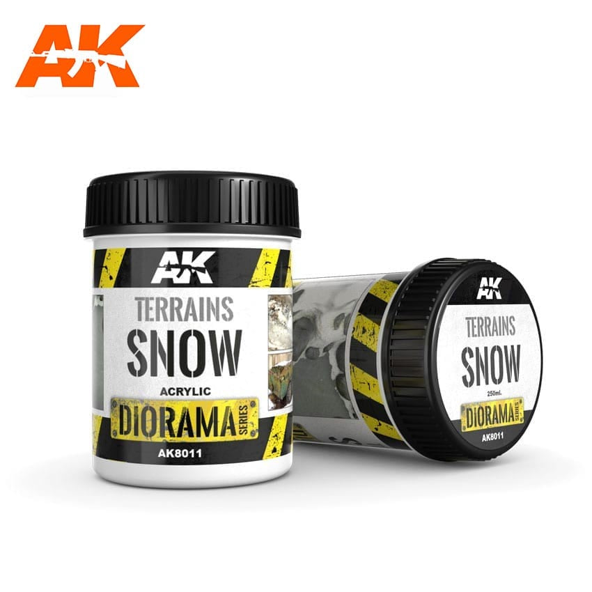 AK Interactive Terrains - Snow (250ml) (Acrylic) AK-8011