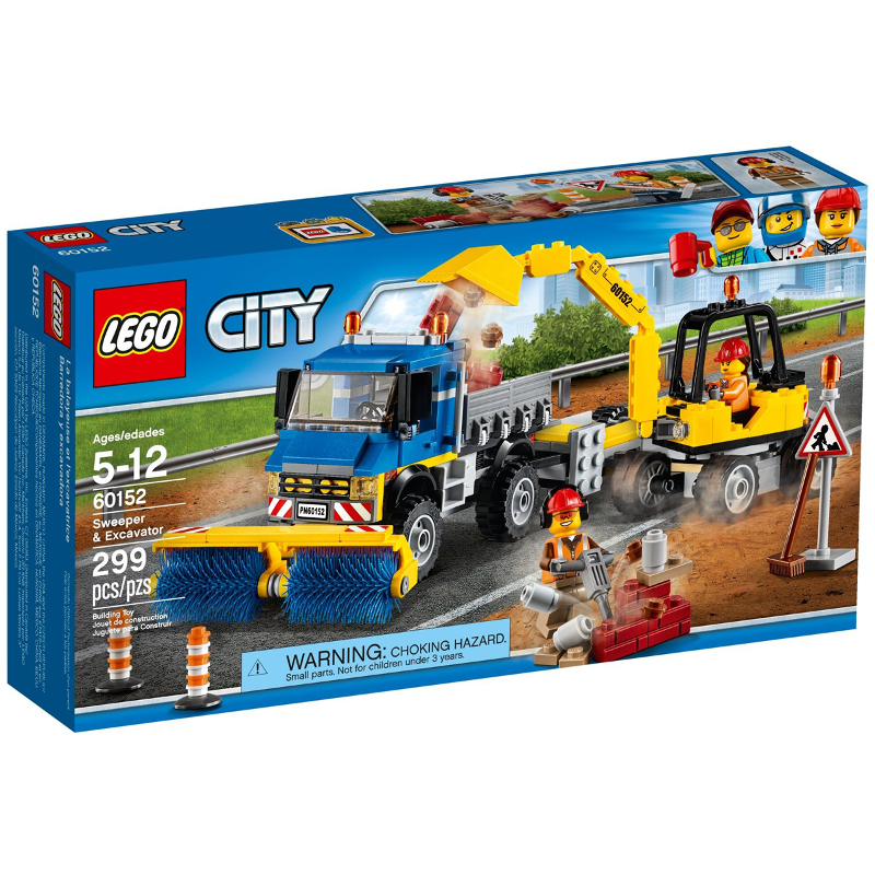 Lego City: Sweeper and Excavator 60152