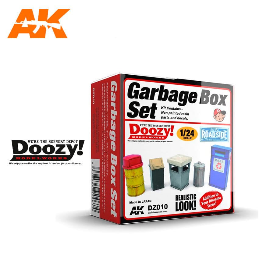 Garbage Can Set 1/24 Detail Kit by Doozy