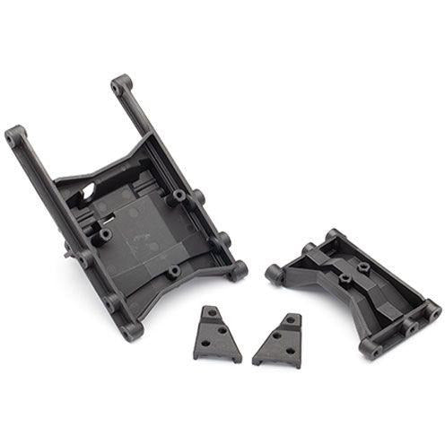 Traxxas Chassis crossmember (intermediate (1) & rear (1))/ shock mounts (left & right) TRA8830