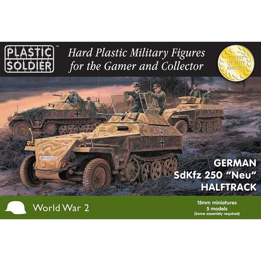 Plastic Soldier 15mm German SdKfz "Neu" Halftrack (5) 1/35 by Dragon Models
