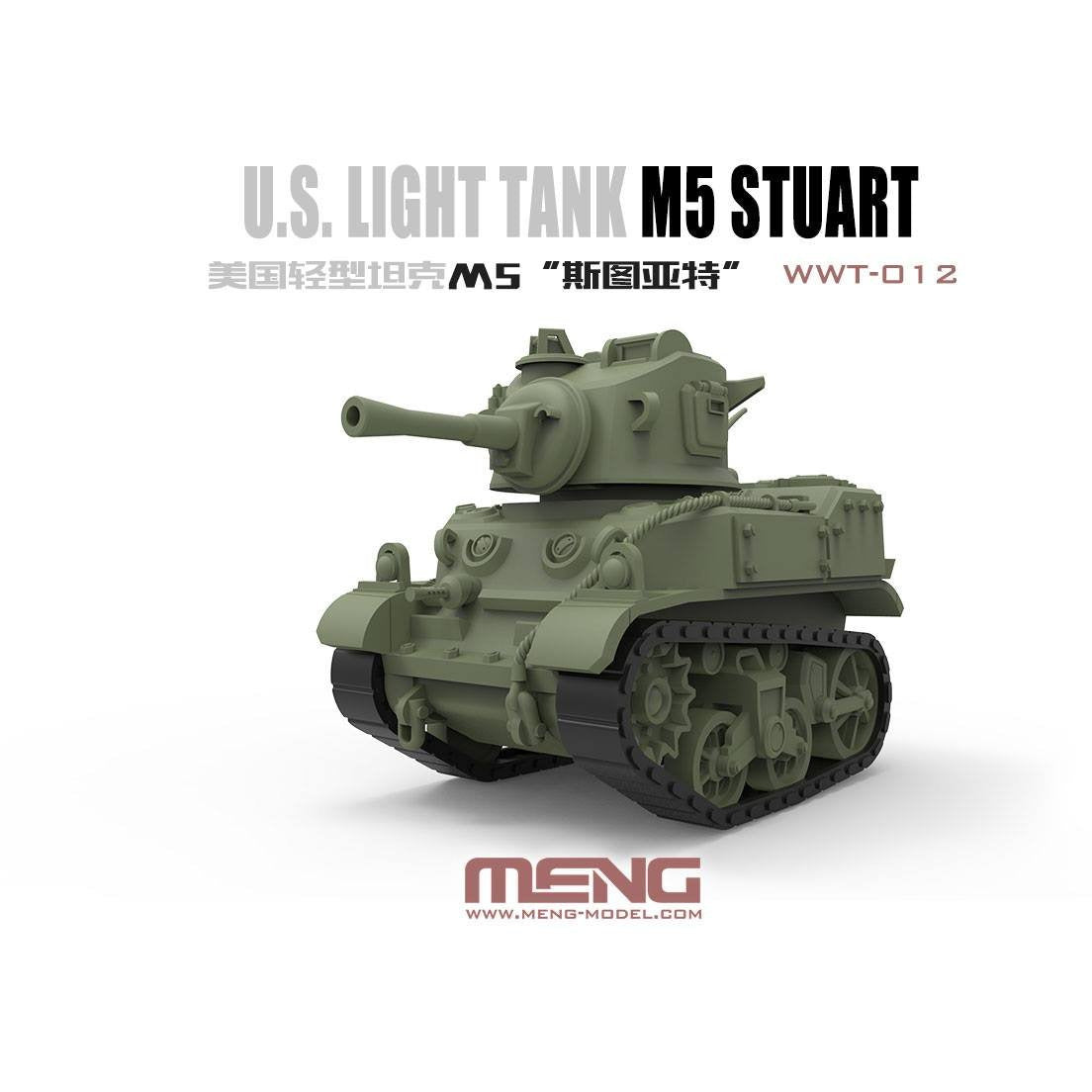 M5 Stuart U.S. Light Tank WWT-012 World War Toons by Meng