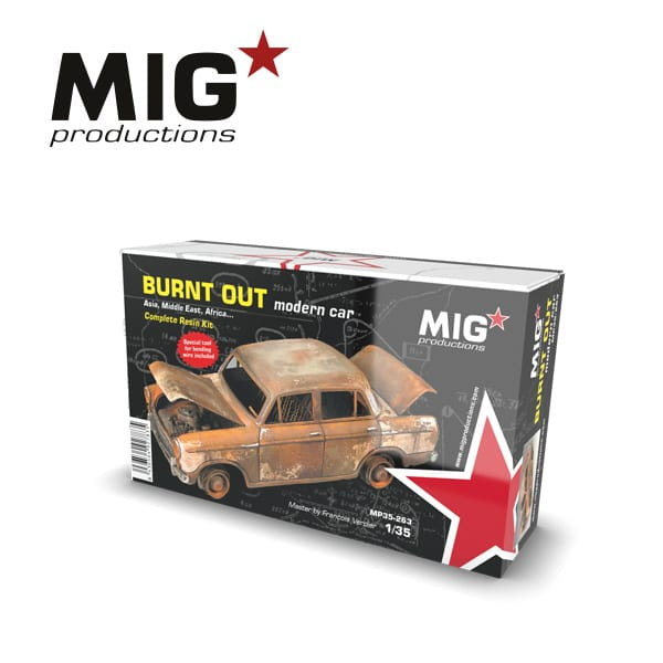 Burnt Out Modern Car Complete Resin Kit 1/35 #MP35-263
