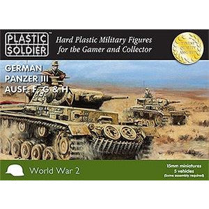 15mm German Panzer III Ausf. F, G & H by Plastic Soldier