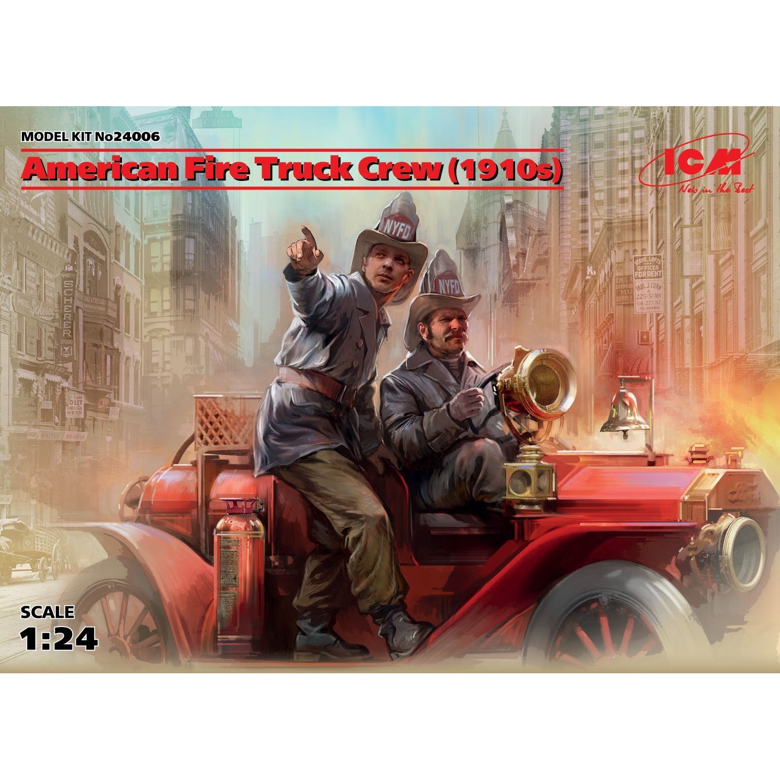 American Fire Truck Crew (1910s) 1/24 by ICM