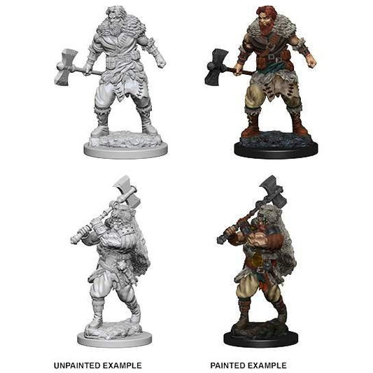 D&D Unpainted Mini - Human Male Barbarian 72643