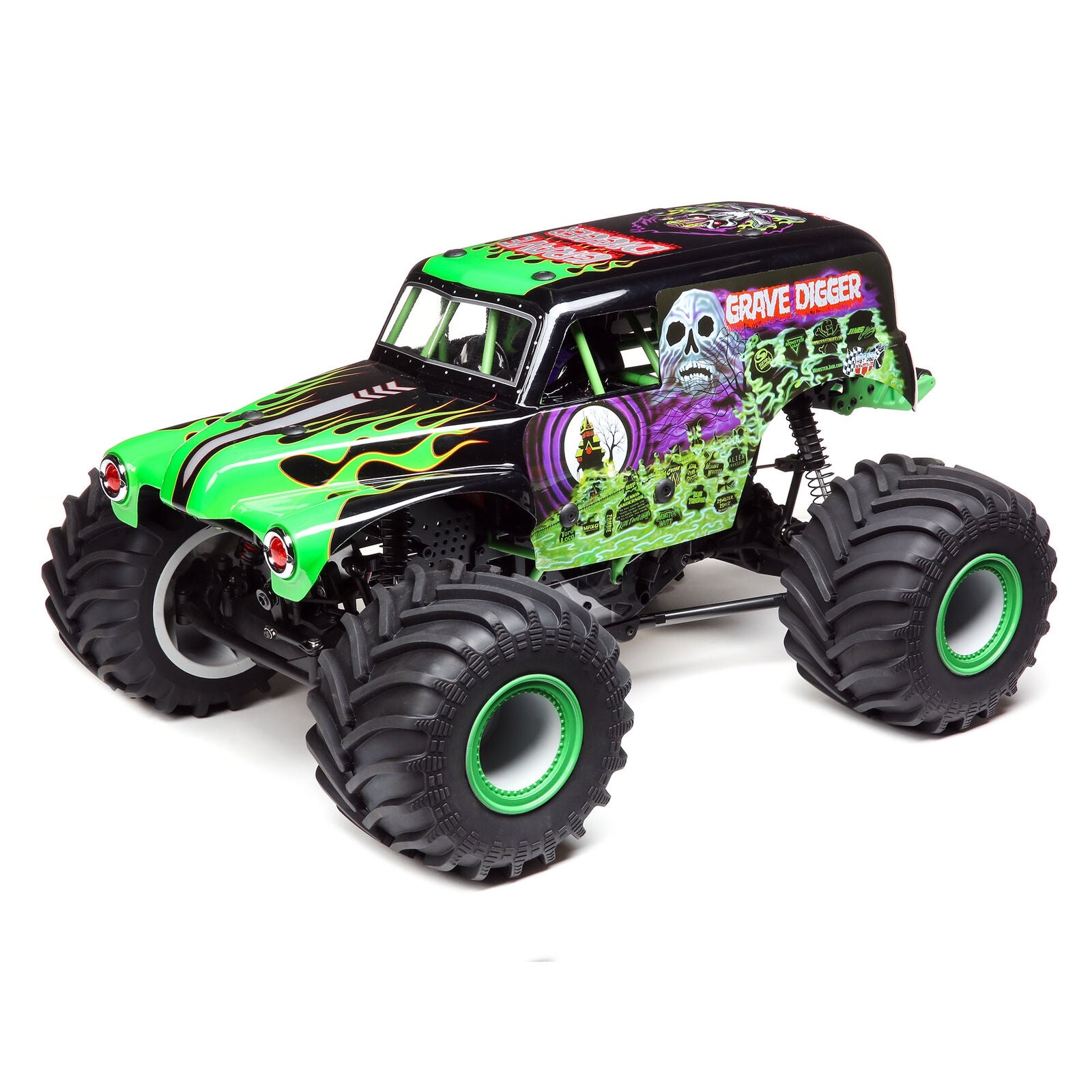 Losi 1/10 4WD Monster Truck RTR Brushless LMT Solid Axle Grave Digger - Green LOS04021T1