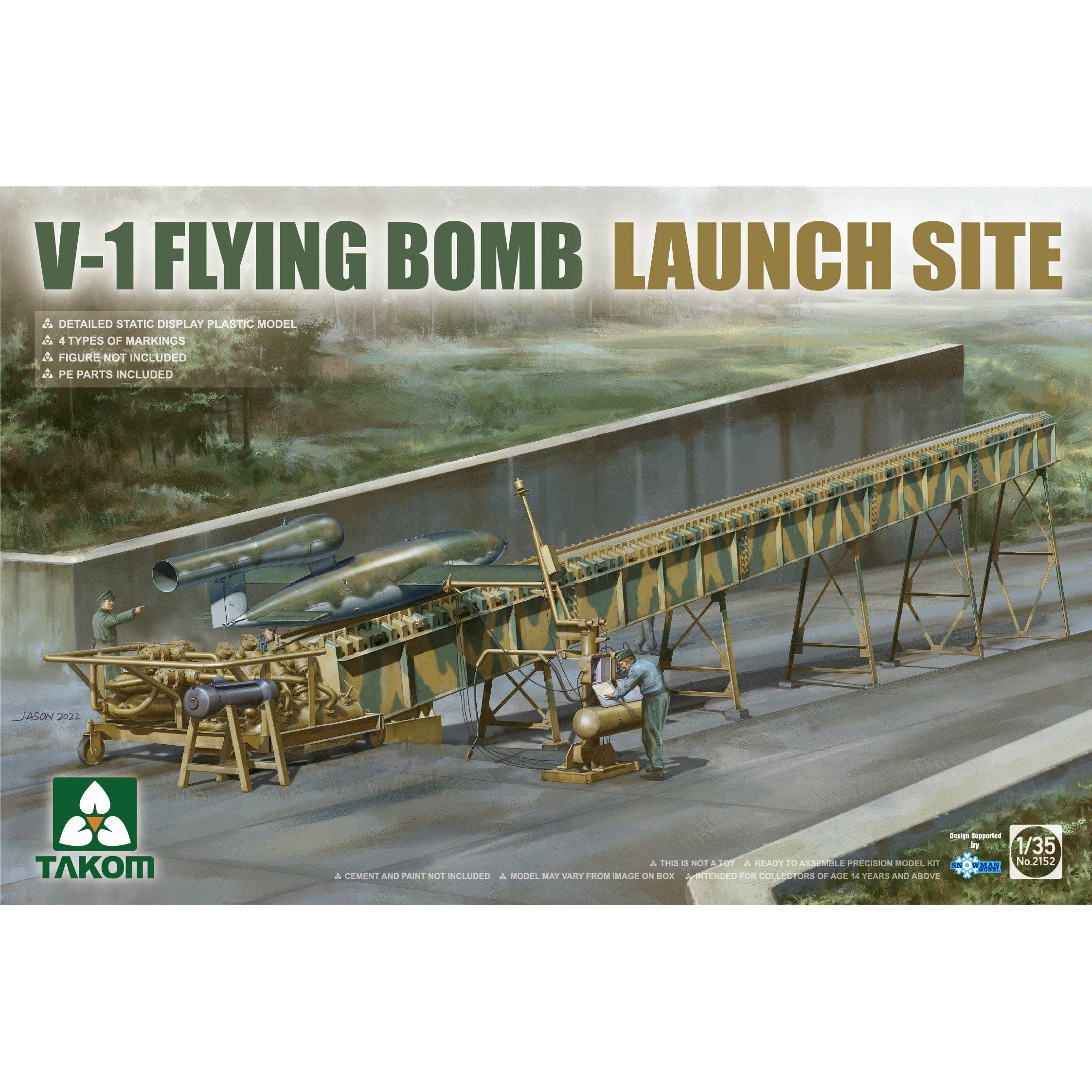 V-1 Flying Bomb Launch Site 1/35 #2152 by Takom