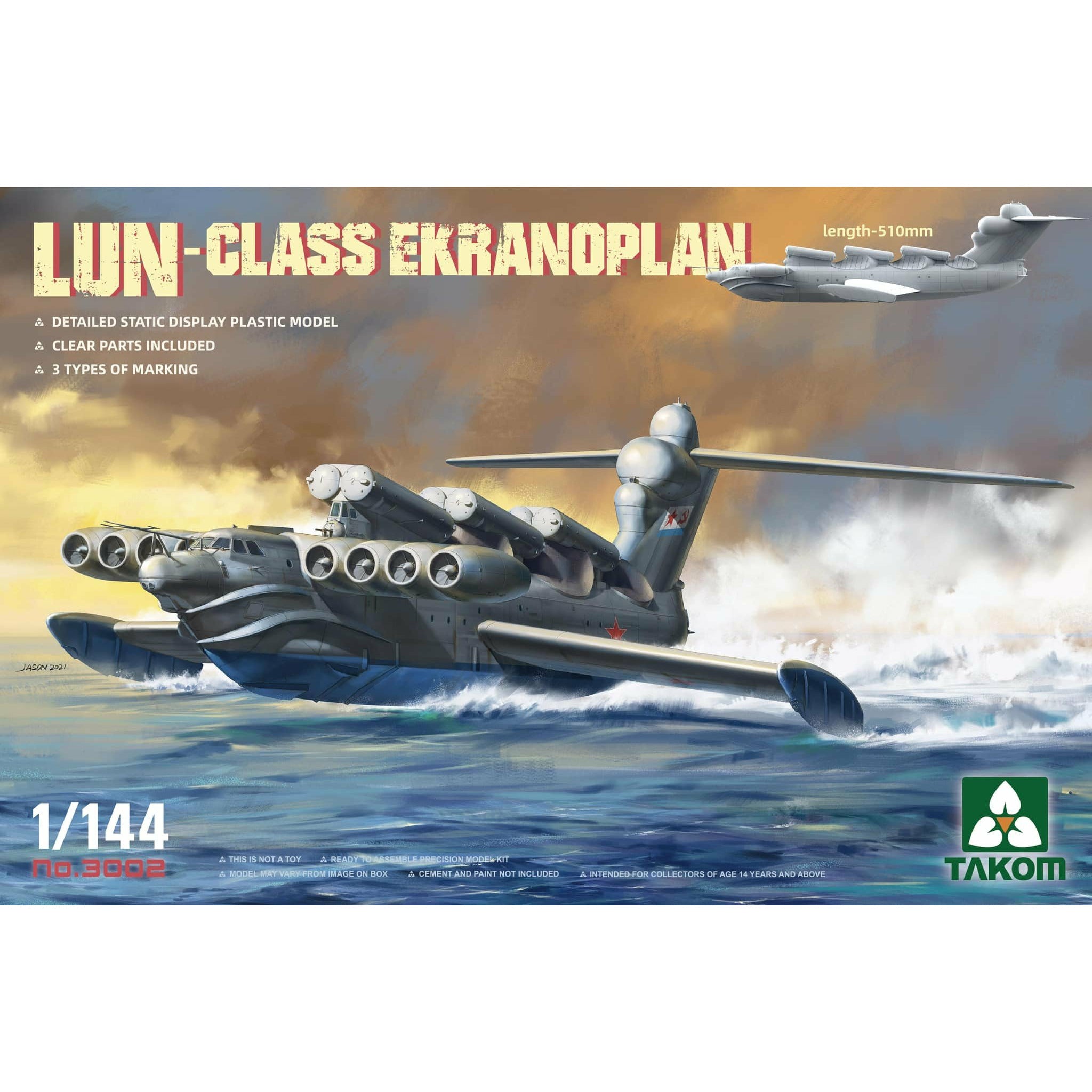 Lun-Class Ekranoplan 1/144 #3002 by Takom