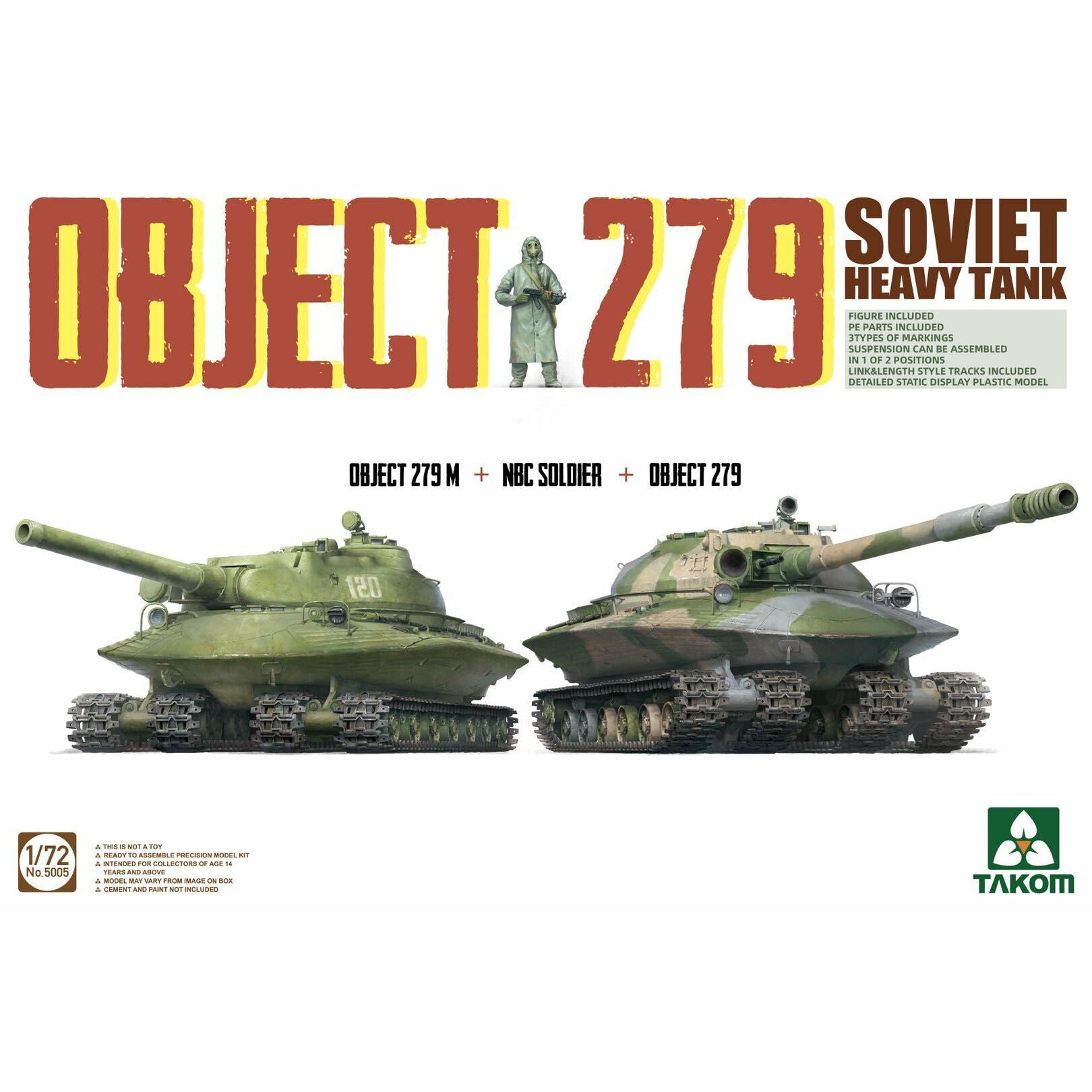 Object 279 Soviet Heavy Tank 1/72 #5005 by Takom