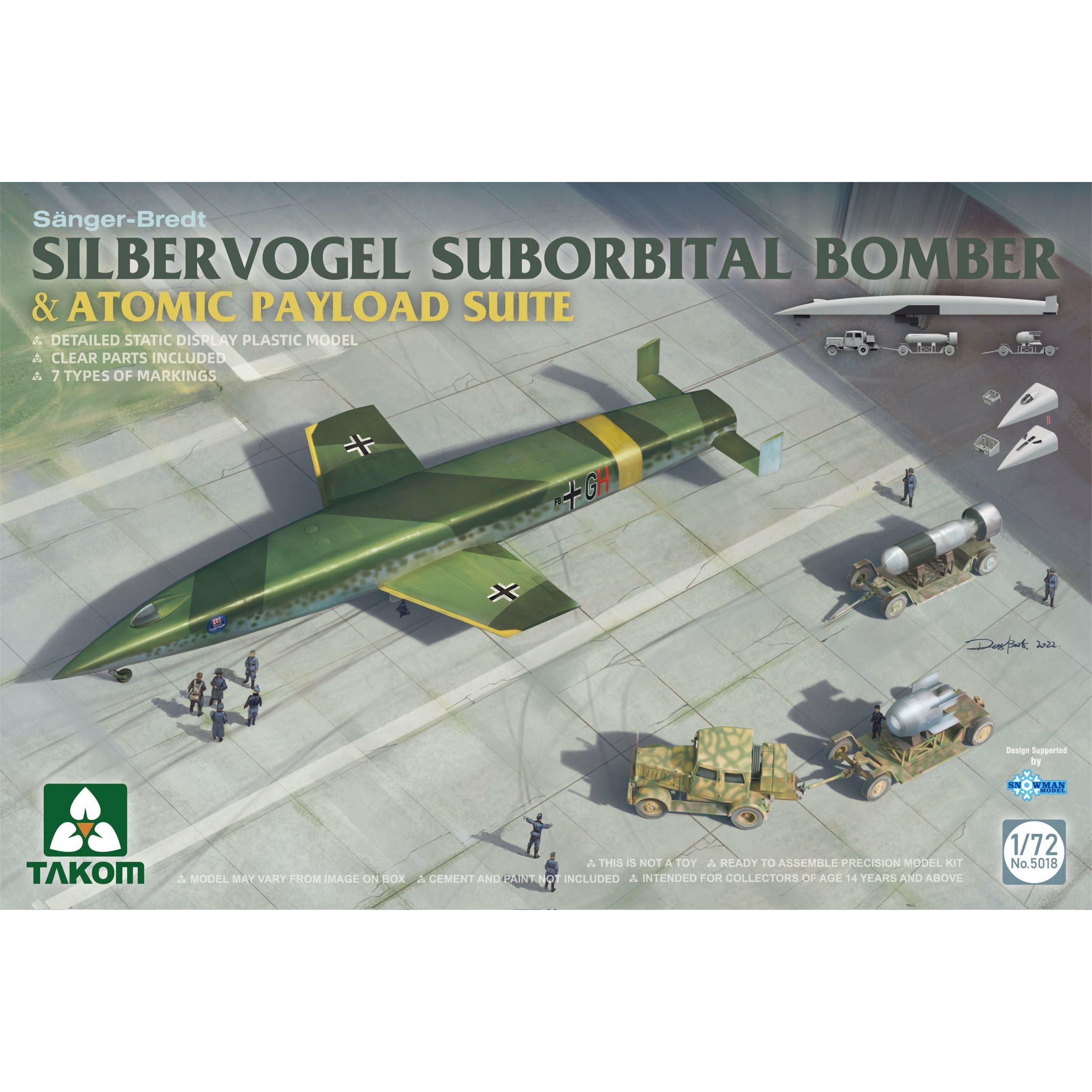 Silbervogel Suborbital Bomber & Atomic Payload Suite 1/35 #5018 by Takom