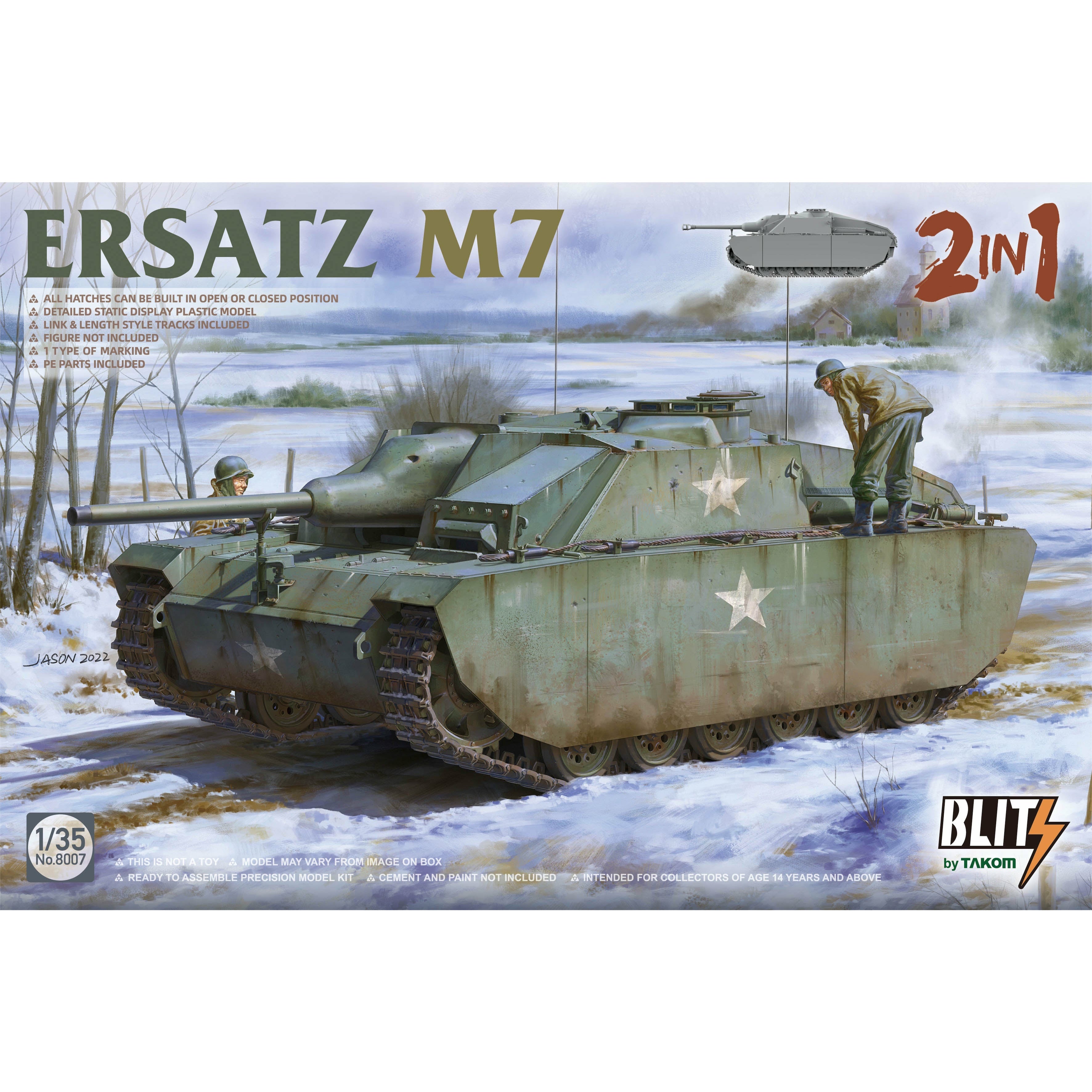 Ersatz M7 2 In 1 1/35 #8007 by Takom
