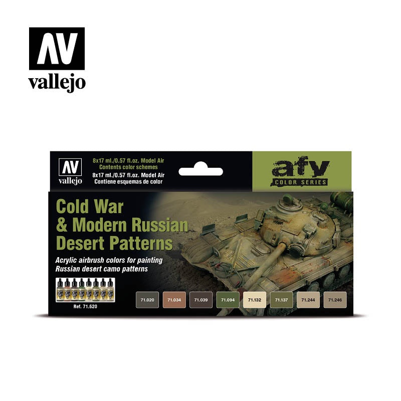 VAL71621 Cold War and Modern Russian Green Patterns Paint Set